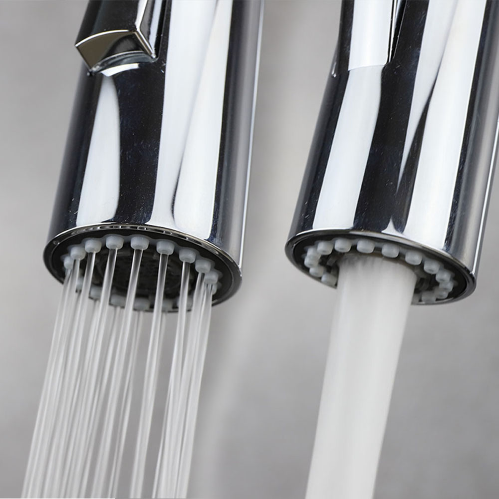 Kibath Grifo De Fregadero BRO extraible de acabado cromo brillo fabricado en latón - Imagen 4