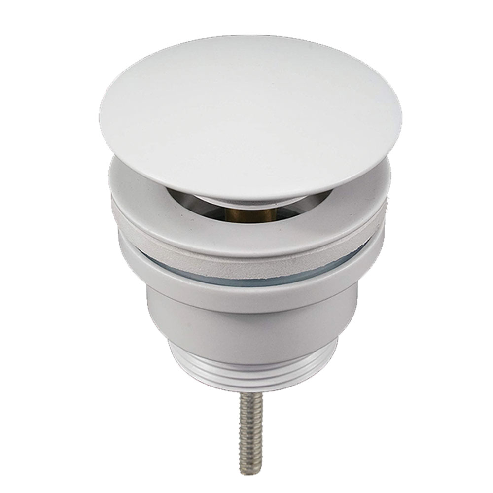 Kibath Válvula De Desague lavabo bidet acabado blanco mate fabricado en latón - Imagen 4