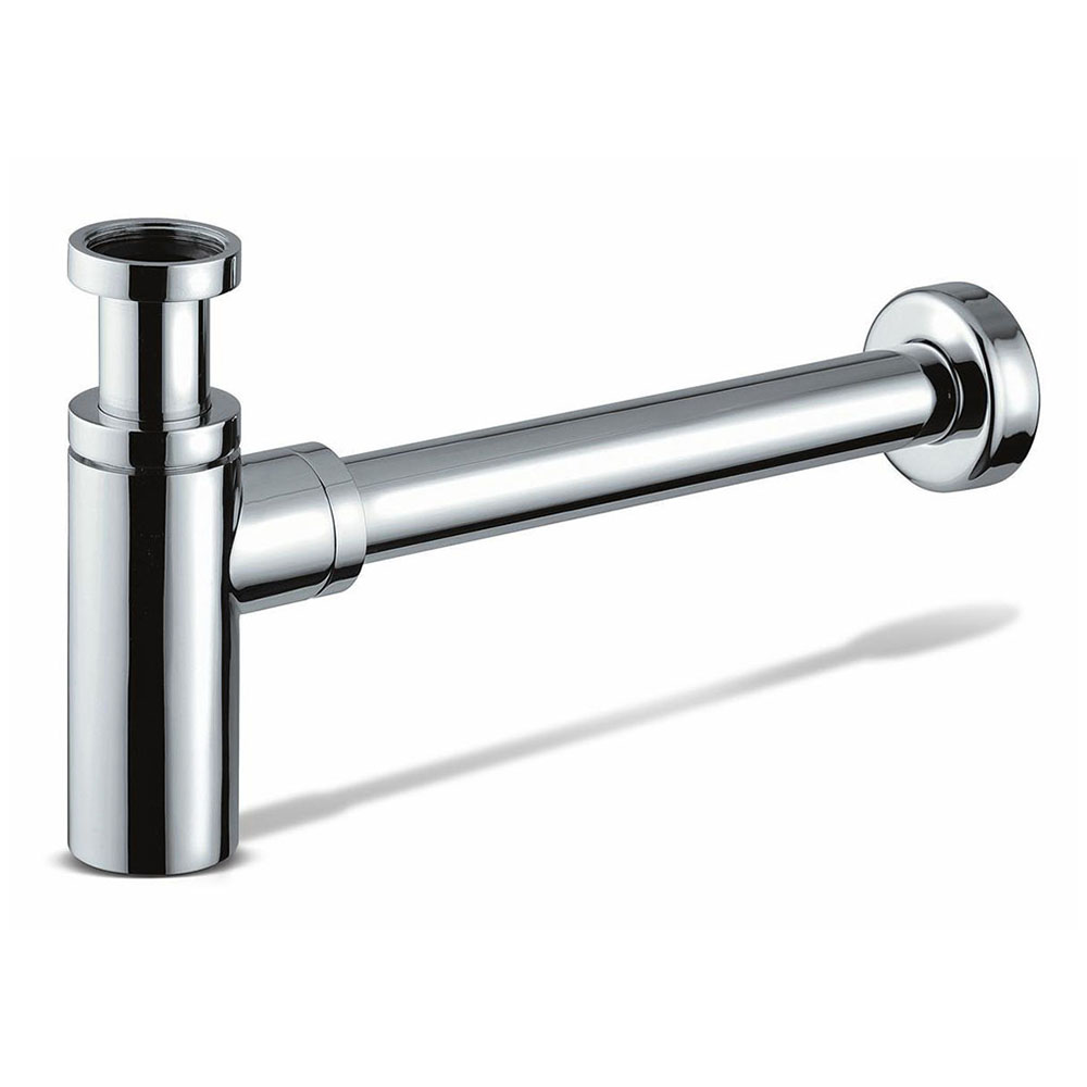 Kibath Sifón Desague redondo MIN acabado cromo brillo fabricado en latón - Imagen 2