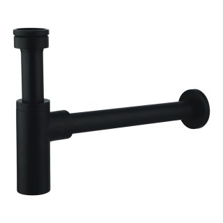 Kibath Sifón Desague redondo MIN fabricado en latón - Negro