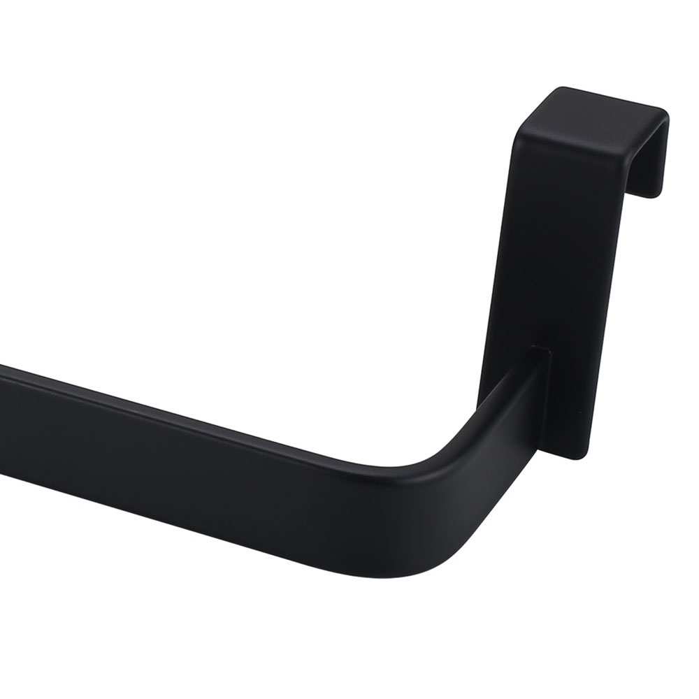 Kibath Toallero sin taladros de 29 cm acabado negro mate fabricado en acero inoxidable - Imagen 3