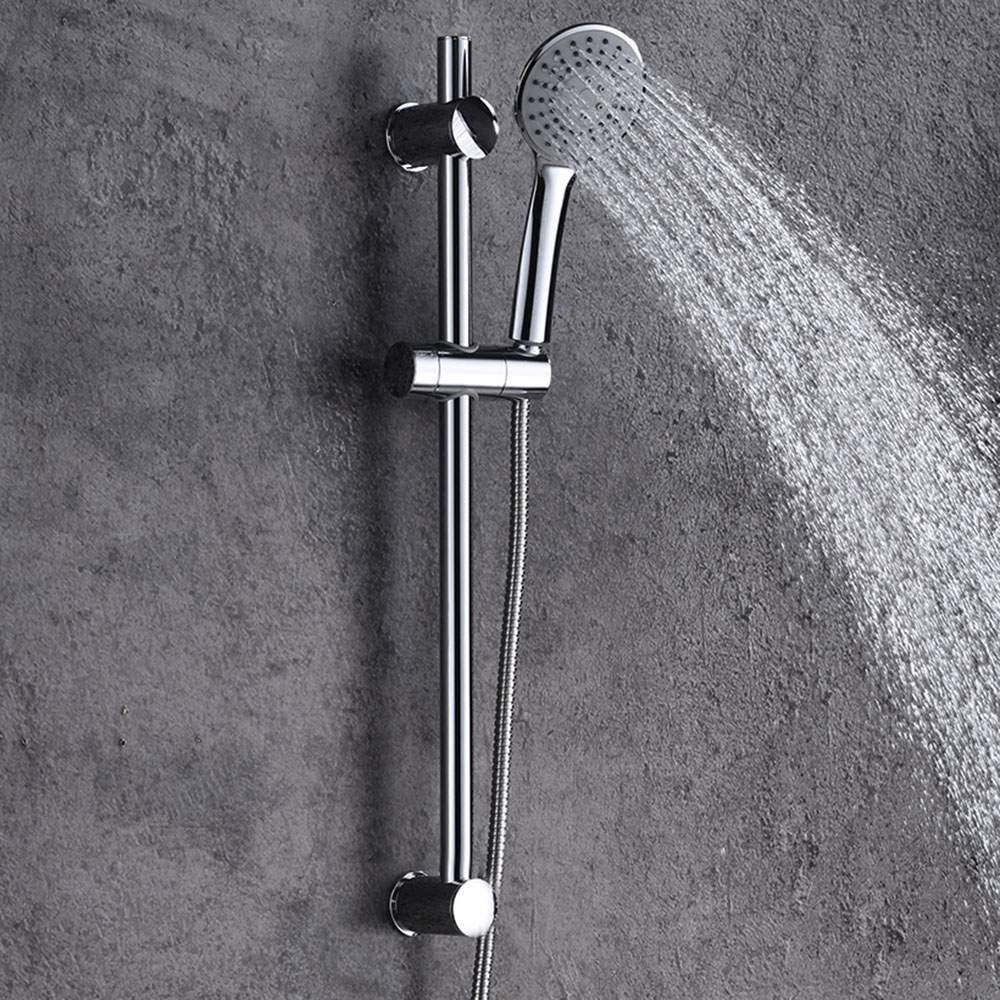 Kibath Barra De Ducha de 65,5 cm TREN con equipo, acabado cromo brillo fabricado en latón - Imagen 2