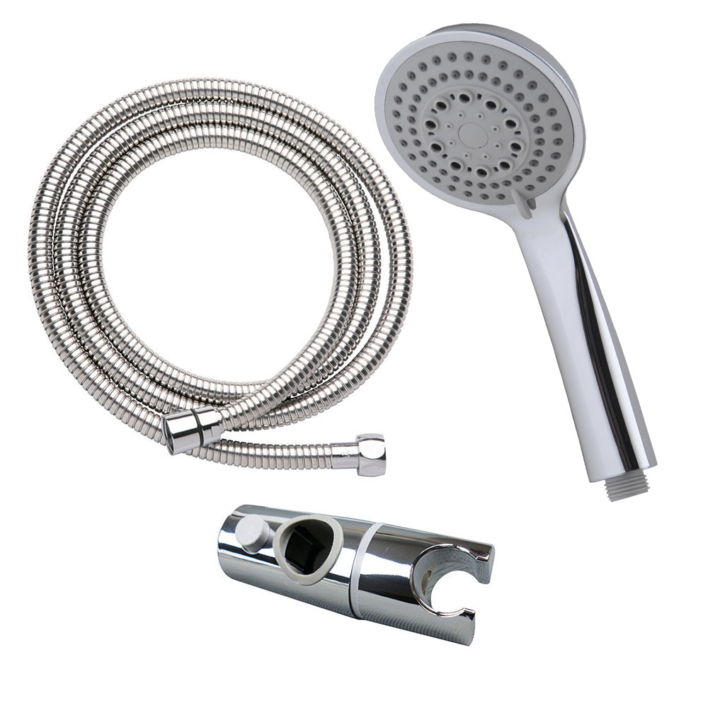 Kibath Barra De Ducha de 65,5 cm TREN con equipo, acabado cromo brillo fabricado en latón - Imagen 4