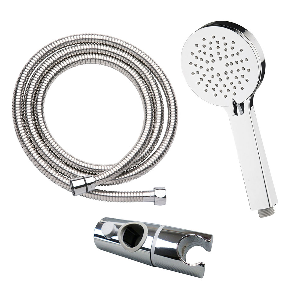 Kibath Barra De Ducha de 65,5 cm ALAS con equipo, acabado cromo brillo fabricado en latón - Imagen 4