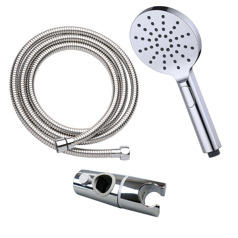 Kibath Barra De Ducha de 65,5 cm NIRIA con equipo, acabado cromo brillo fabricado en latón - Imagen 4