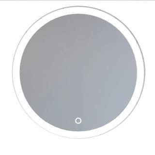 Kibath Espejo Con Iluminación Led redonda 80 cm MOO 20W 6000K fabricado en cristal