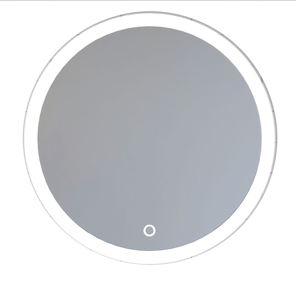 Kibath Espejo Con Iluminación Led redonda 80 cm MOO 20W 6000K fabricado en cristal