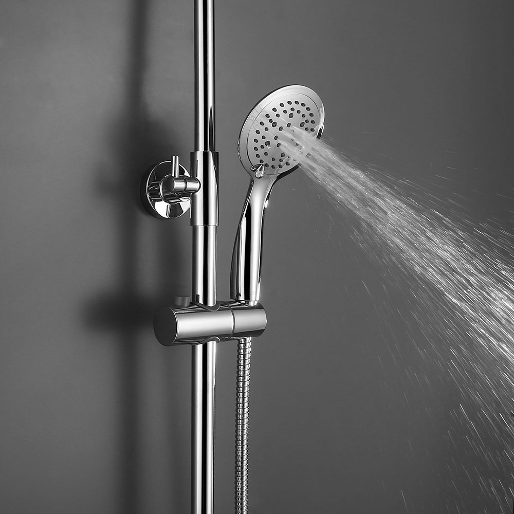 Kibath Kit Mango Ducha redondo NAV acabado cromo brillo fabricado en ABS - Imagen 6