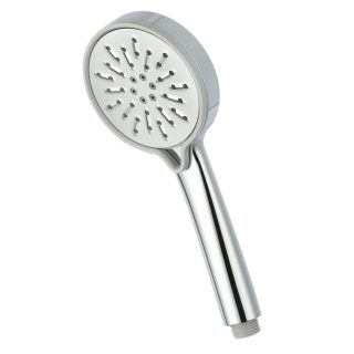 Kibath Maneral Mango De Ducha redondo RAM acabado cromo brillo fabricado en ABS