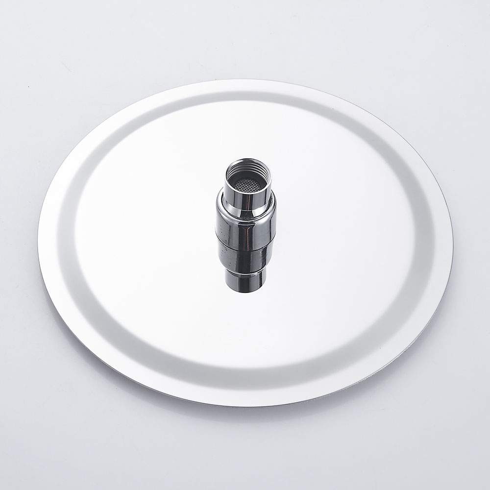 Kibath Duchón Rociador redondo de 25 cm acabado cromo brillo fabricado en latón - Imagen 3