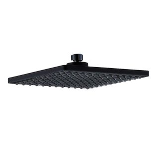 Kibath Duchón Rociador cuadrado de 20x20 cm acabado negro mate fabricado en ABS