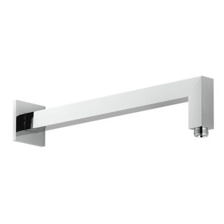 Kibath Soporte Brazo De Ducha de 40 cm pared cuadrado acabado cromo brillo de latón