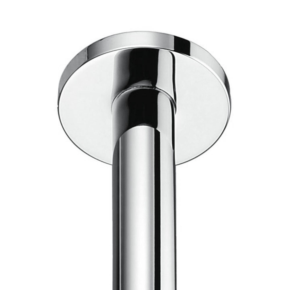 Kibath Soporte Brazo De Ducha de 20 cm techo redondo acabado cromo brillo de latón - Imagen 4