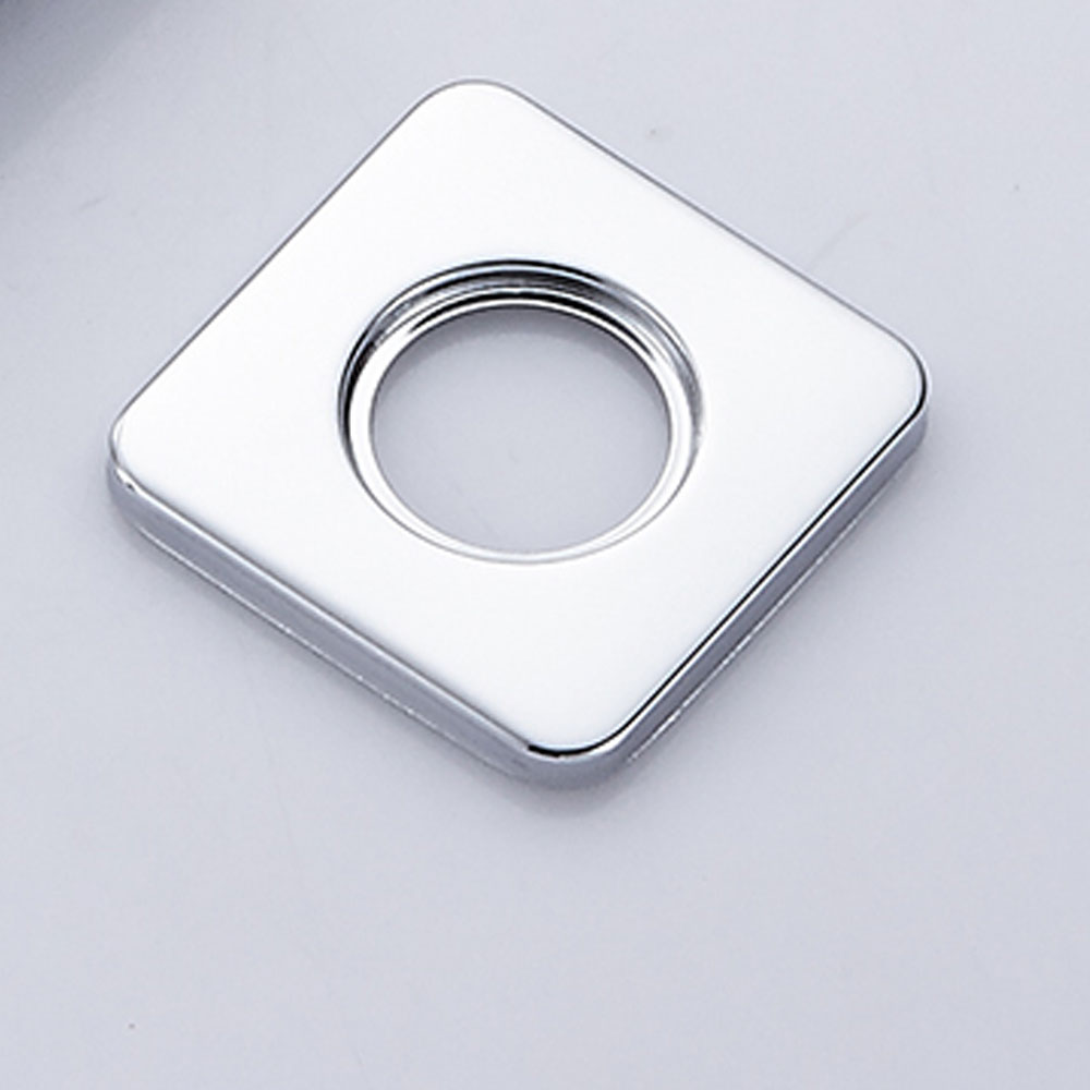 Kibath Soporte Brazo De Ducha de 20 cm techo cuadrado acabado cromo brillo de latón - Imagen 3