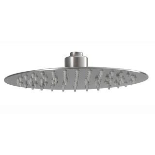 Kibath Duchon Rociador redondo de 25 cm acabado niquel cepillado fabricado en acero inoxidable