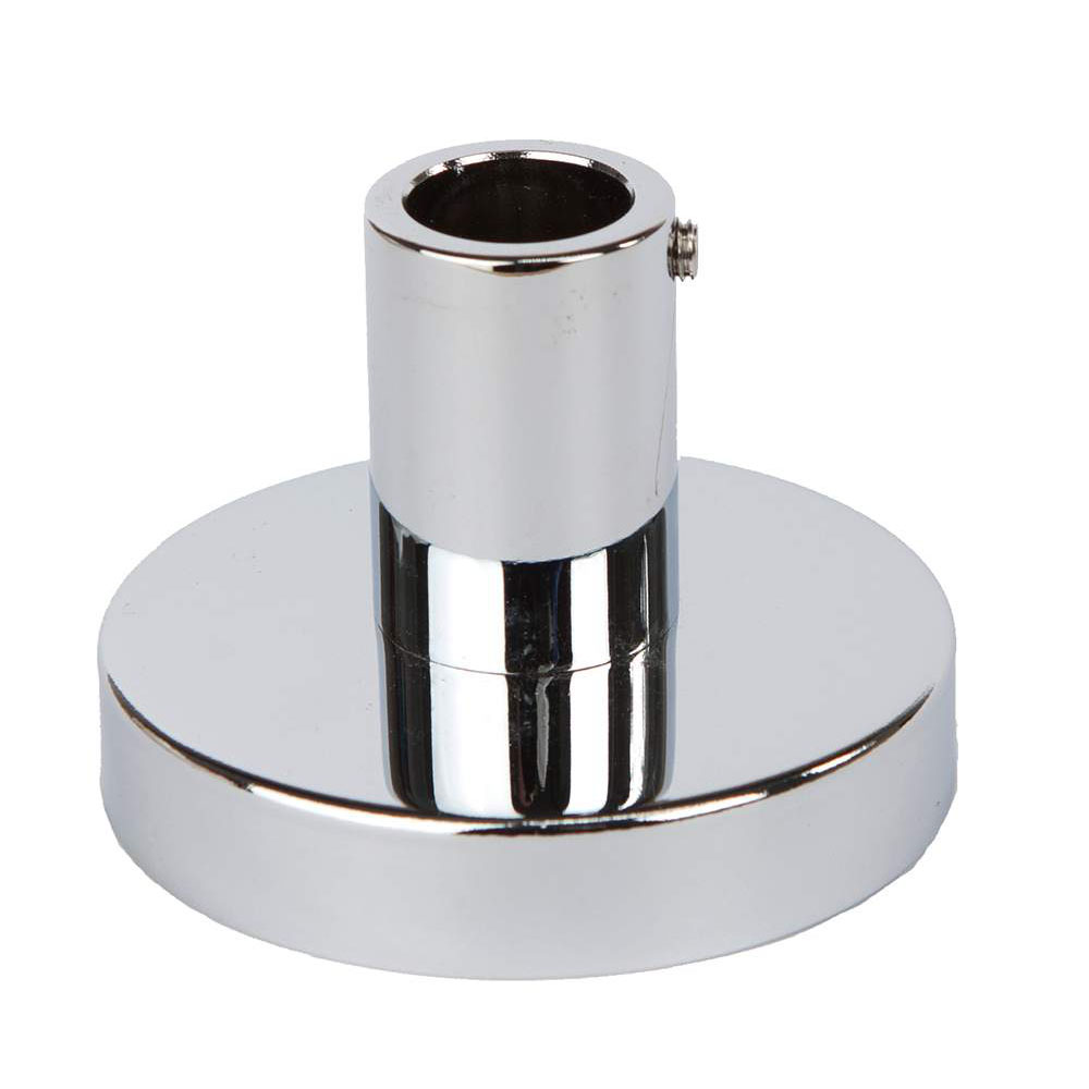 Kibath Soporte Pared Para Barra Ducha redonda acabado cromo brillo fabricado en latón - Imagen 3