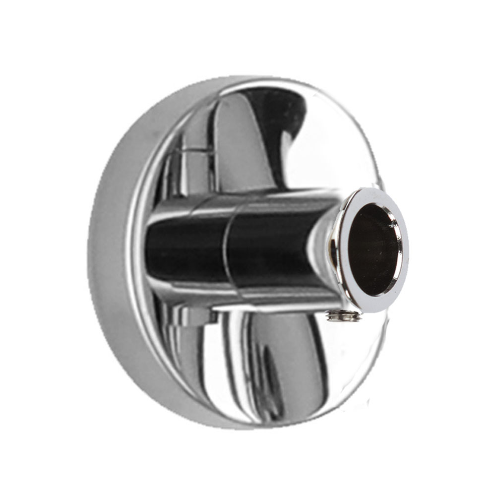 Kibath Soporte Pared Para Barra Ducha redonda acabado cromo brillo fabricado en latón - Imagen 4