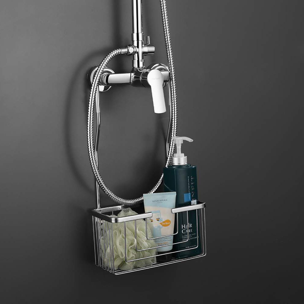 Kibath Cesta Portagel rectangular ALNIZ de colgar acabado cromo brillo fabricado en latón - Imagen 4