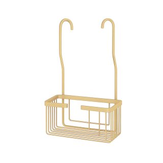 Kibath Portagel con ganchos LLUN rectangular acabado ORO CEPILLADO fabricado en acero inoxidable