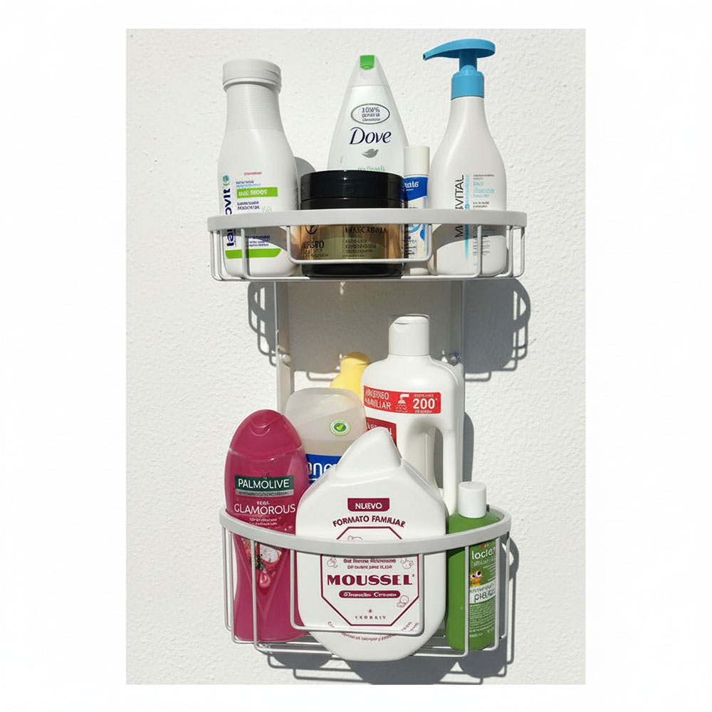 Kibath Portagel doble ACO esquina acabado blanco mate fabricado en latón - Imagen 3