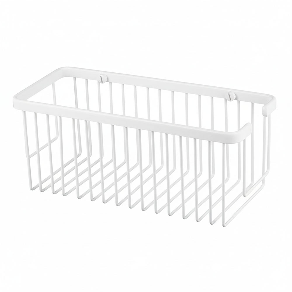 Kibath Portagel AZO rectangular acabado blanco mate fabricado en latón