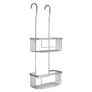 Kibath Cesta Portagel rectangular ALAR doble acabado cromo brillo fabricado en latón