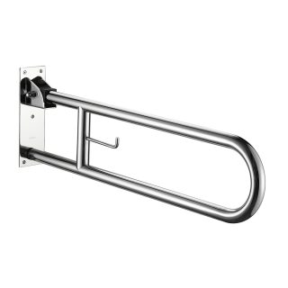 Kibath Asa De Seguridad de baño 80 cm acabado abatible cromo brillo fabricado en acero inoxidable