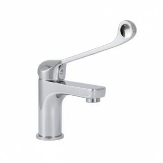 Kibath Grifo Medical maneta larga monomando PIN acabado CROMO brillo fabricado en latón