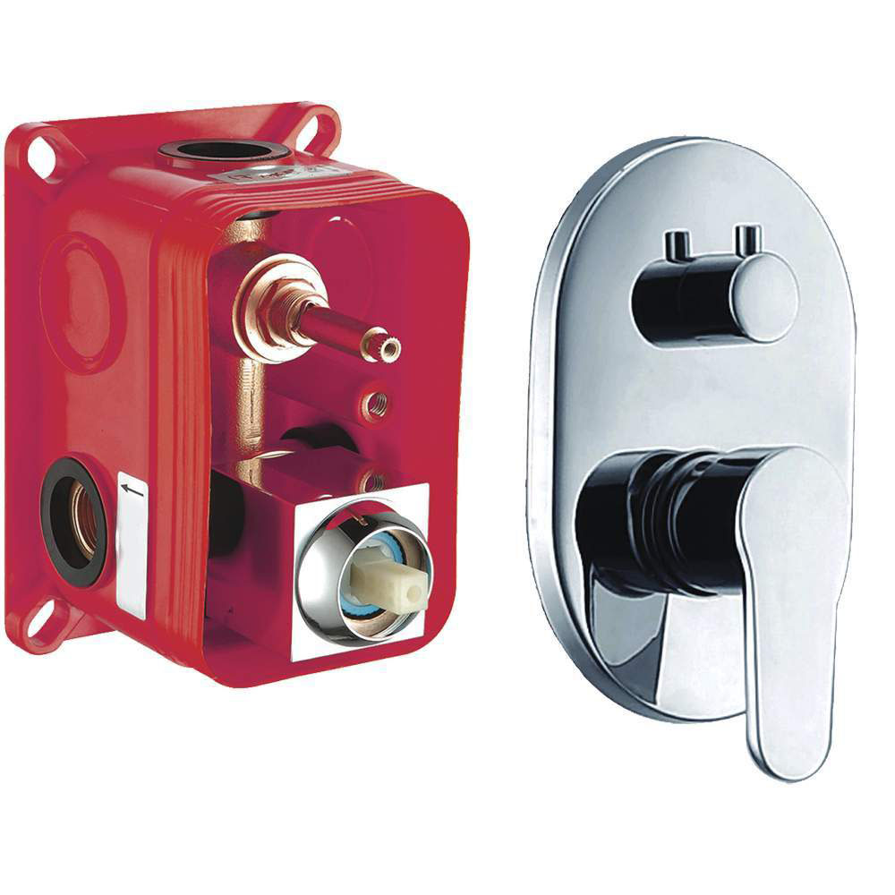 Kibath Grifo De Ducha Empotrada monomando VAL solo grifo acabado cromo brillo fabricado en latón - Imagen 3