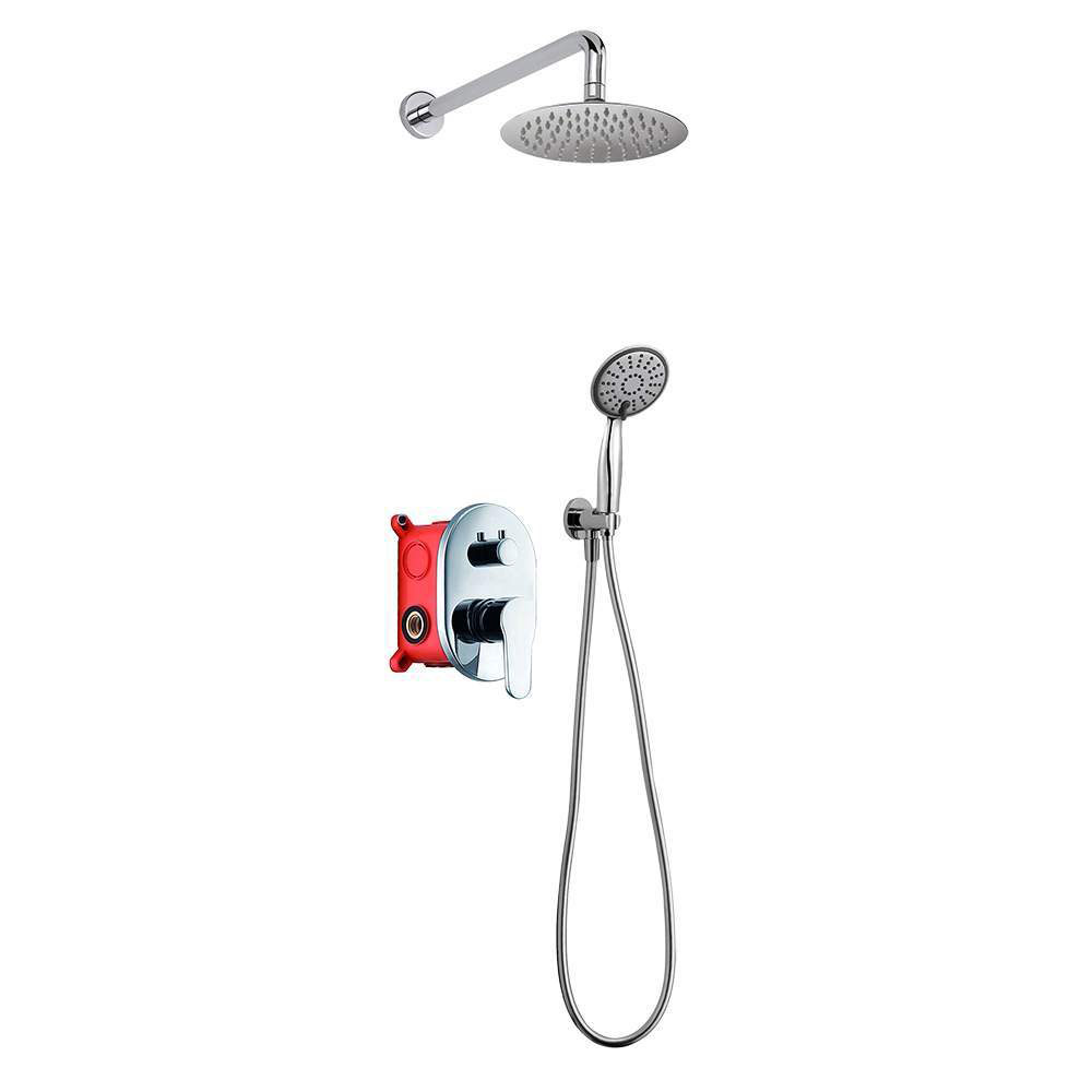 Kibath Grifo De Ducha Empotrada monomando VAL solo grifo acabado cromo brillo fabricado en latón - Imagen 4