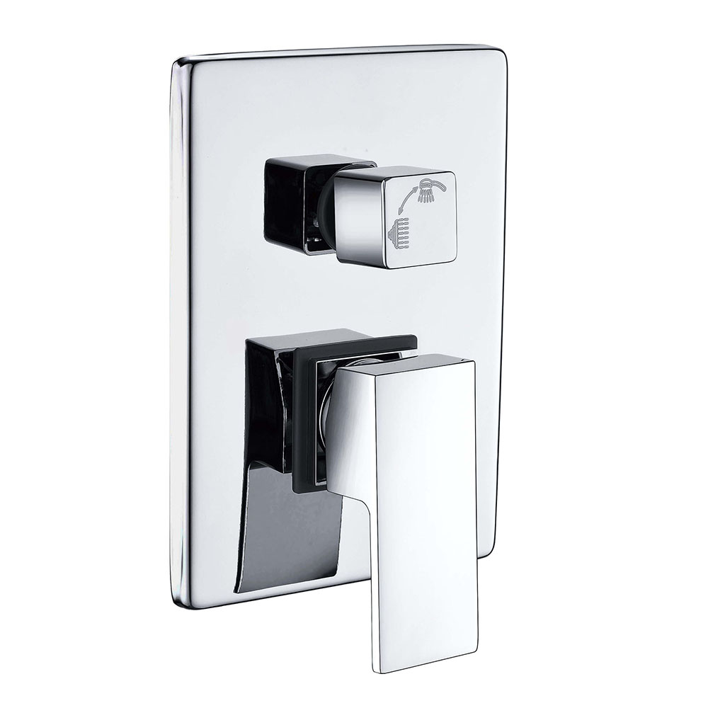 Kibath Grifo De Ducha Empotrada monomando CASI solo grifo acabado cromo brillo fabricado en latón