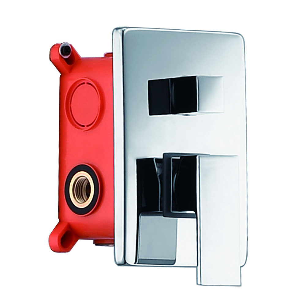 Kibath Grifo De Ducha Empotrada monomando CASI solo grifo acabado cromo brillo fabricado en latón - Imagen 6