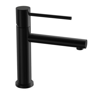 Kibath Grifo De Lavabo monomando ZUÑI acabado negro mate fabricado en latón