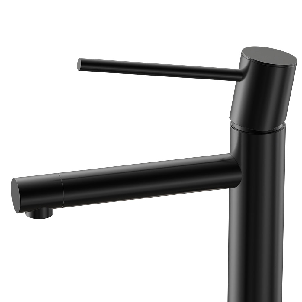 Kibath Grifo De Lavabo monomando ZUÑI acabado negro mate fabricado en latón - Imagen 3