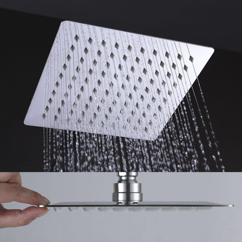 Kibath Grifo De Ducha Empotrada monomando CASI equiipo de techo acabado cromo brillo fabricado en latón - Imagen 4