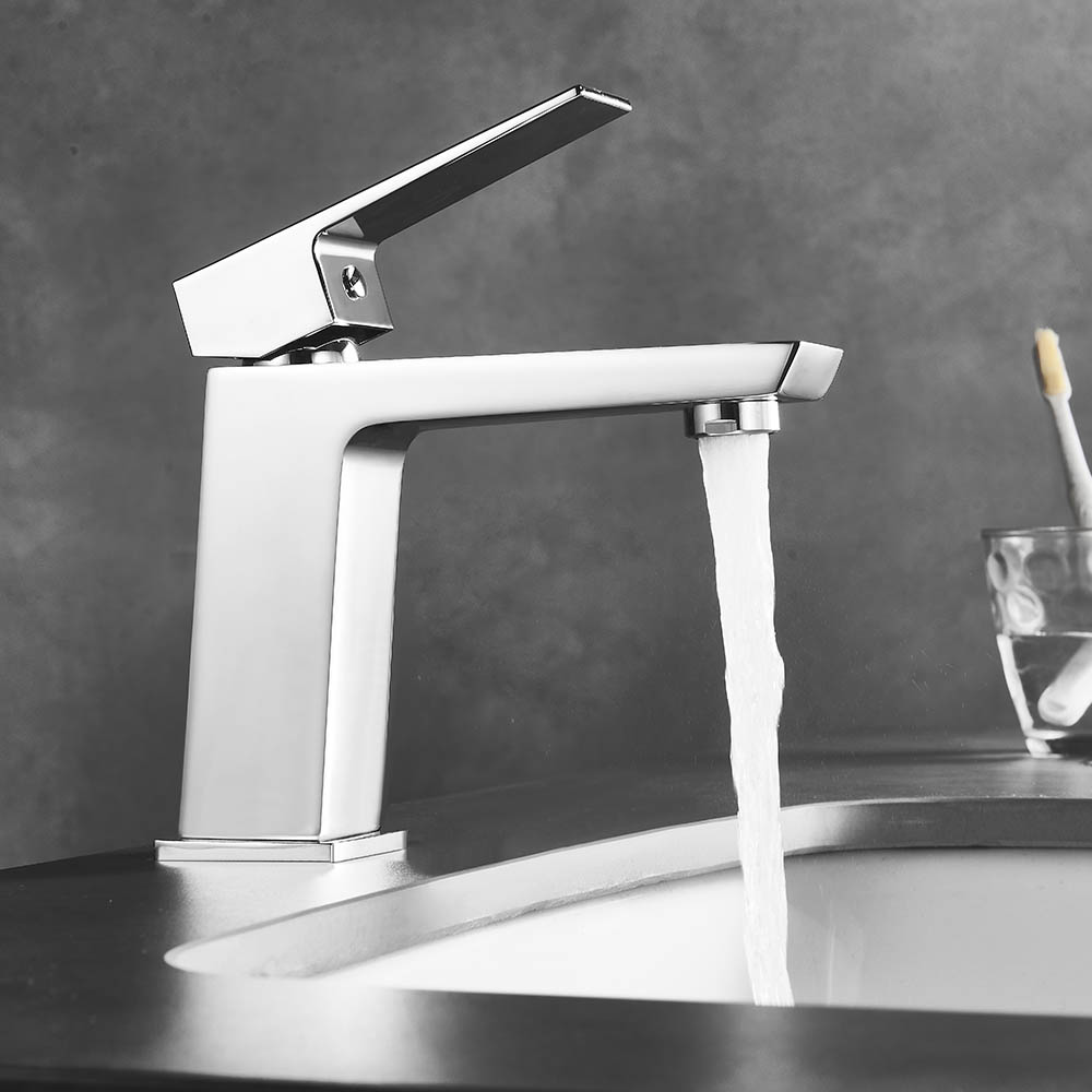 Kibath Grifo De Lavabo monomando VERCO acabado cromo brillo fabricado en latón - Imagen 2