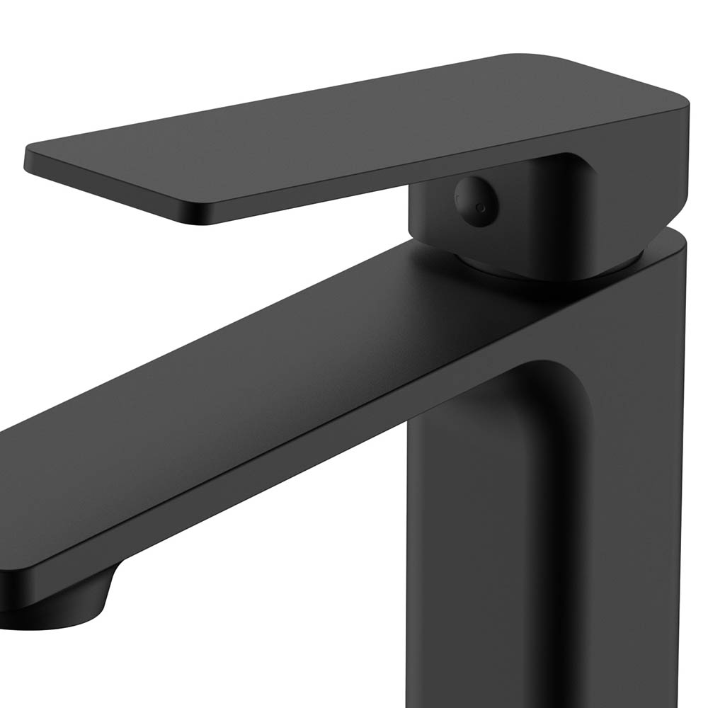 Kibath Grifo De Lavabo monomando VERCO acabado negro mate fabricado en latón - Imagen 4