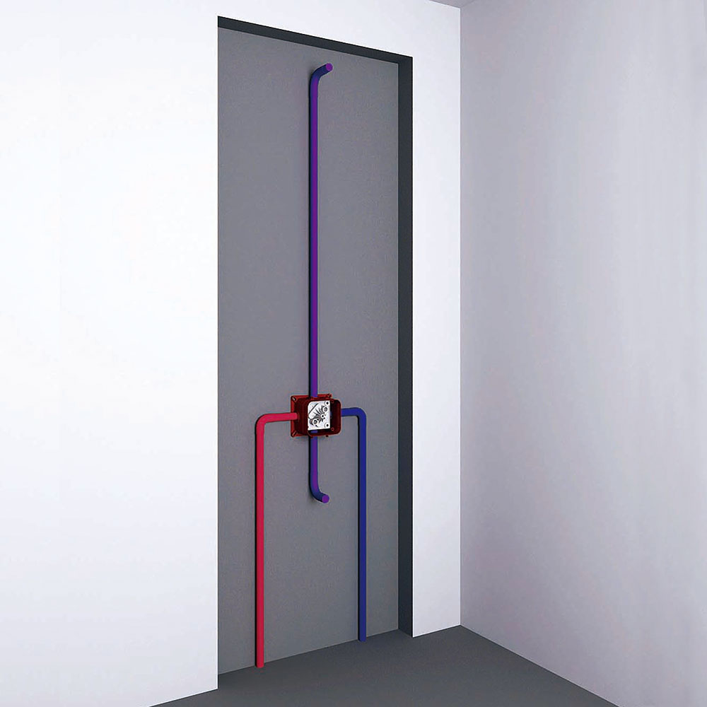 Kibath Grifo De Ducha Empotrada monomando CASI solo grifo acabado negro mate fabricado en latón - Imagen 6