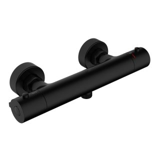 Kibath Grifo de Ducha termostático acabado NEGRO mate fabricado en latón