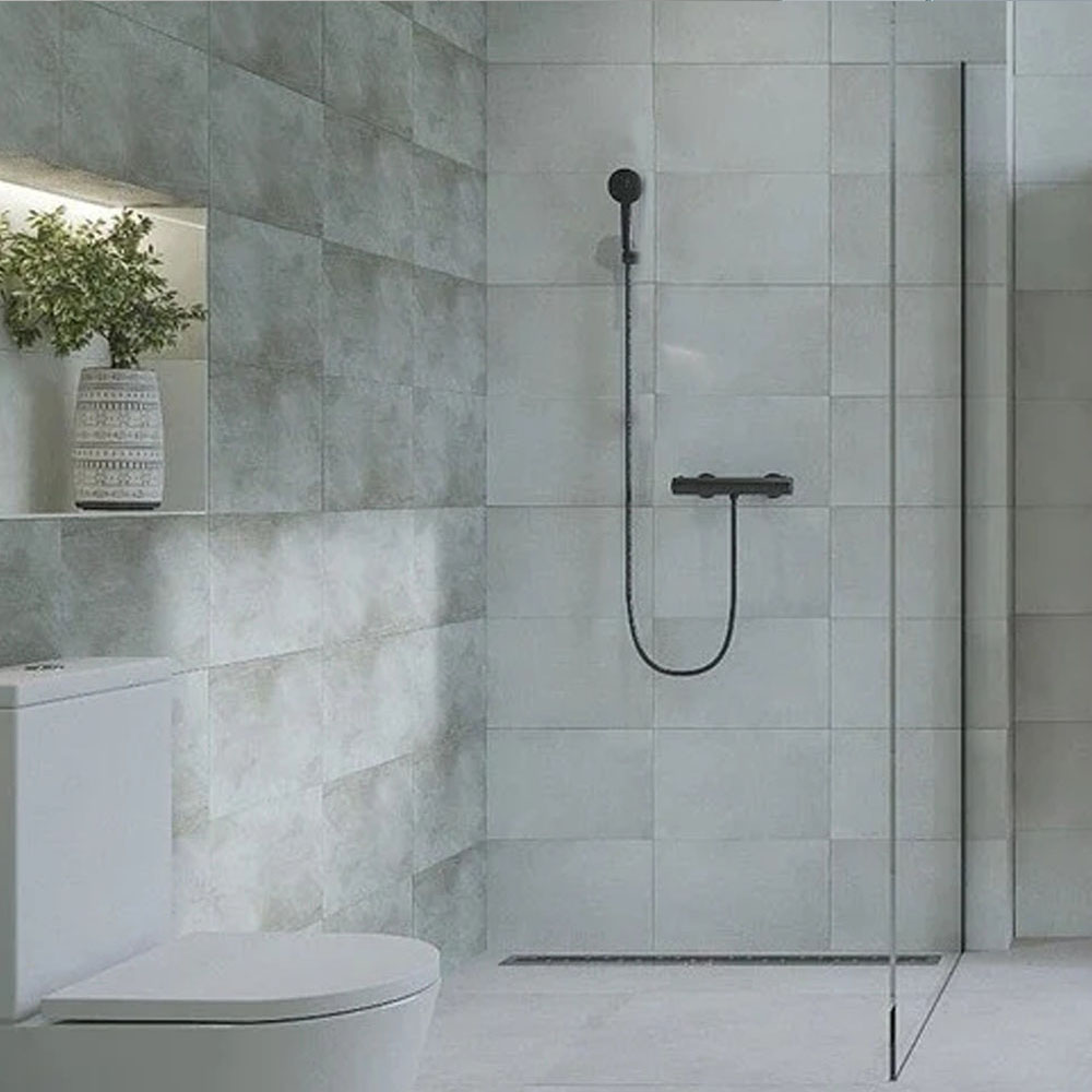 Kibath Grifo de Ducha termostático acabado NEGRO mate fabricado en latón - Imagen 2