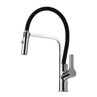 Kibath Grifo De Fregadero ARIADNA extraible de acabado cromo brillo fabricado en latón