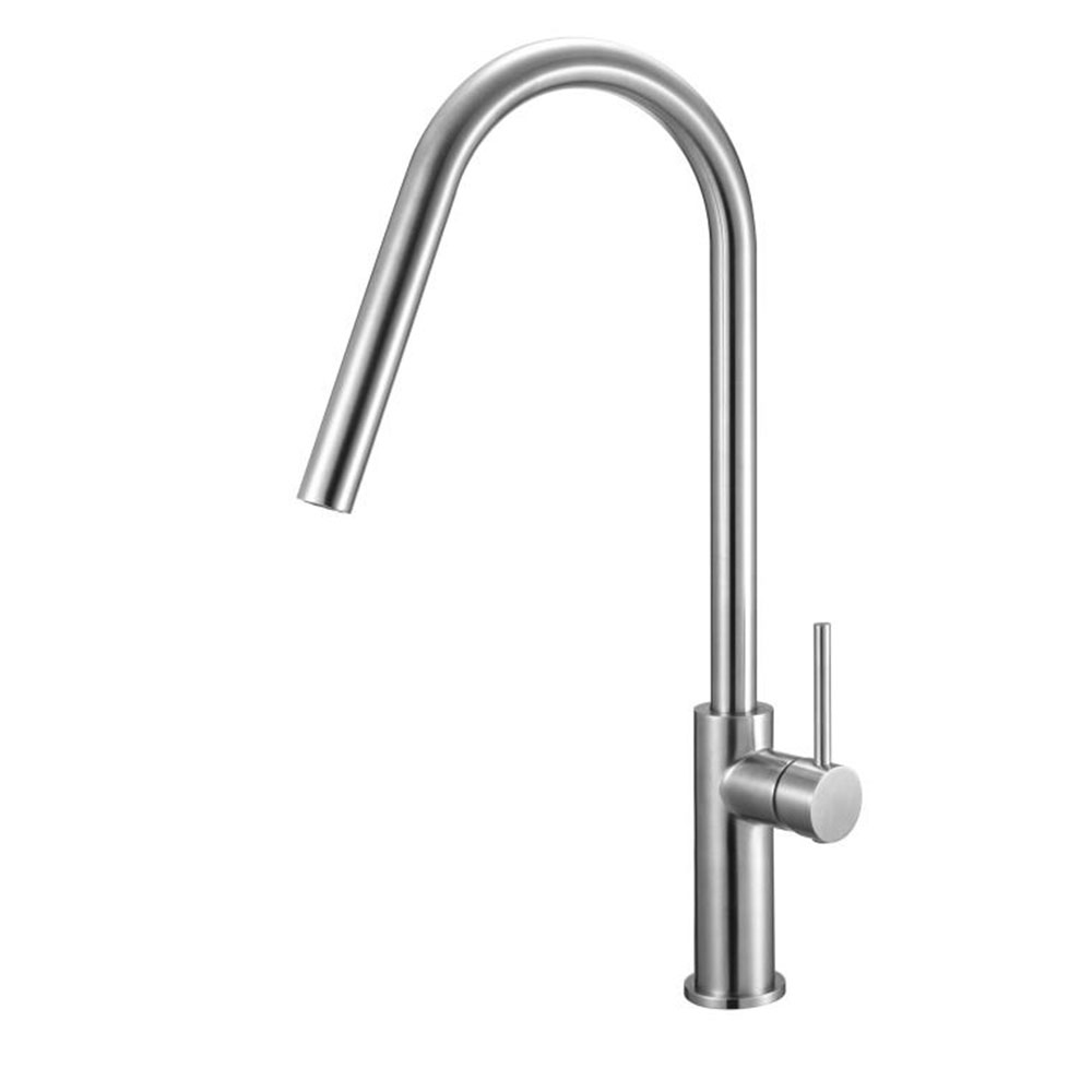 Kibath Grifo De Fregadero FAL de acabado cromo cepillado fabricado en latón