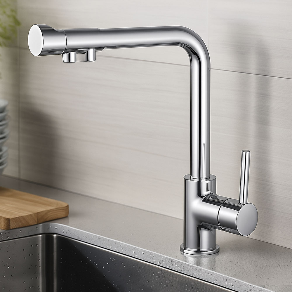 Kibath Grifo Cocina osmosis monomando acabado cromo brillo fabricado en latón - Imagen 6