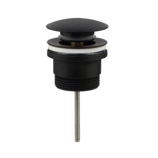 Kibath Válvula clic clac LAVABO BIDET acabado NEGRO mate fabricado en latón