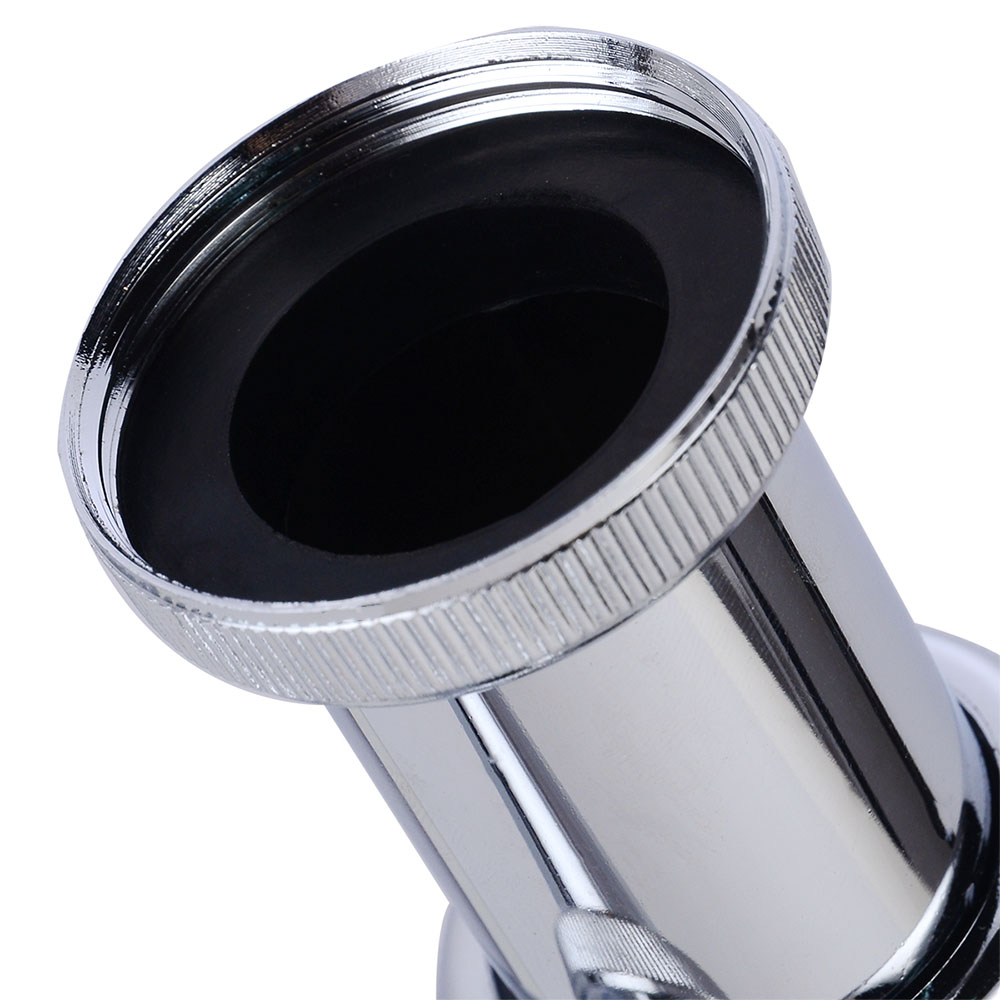 Kibath Sifón Desague redondo BOT acabado cromo brillo fabricado en latón - Imagen 3