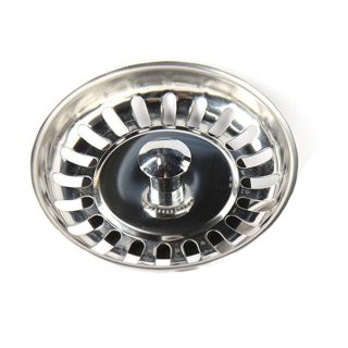 Kibath Tapón De Fregadero acabado cromo brillo fabricado en acero