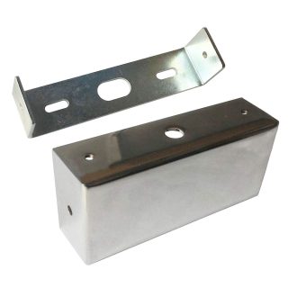 Kibath Soporte de pared aplique led acabado cromo brillo fabricado en ABS