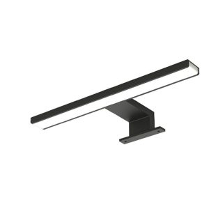 Kibath Aplique Led de baño 45 cm GUE 12W acabado negro mate 6000 K fabricado en aluminio