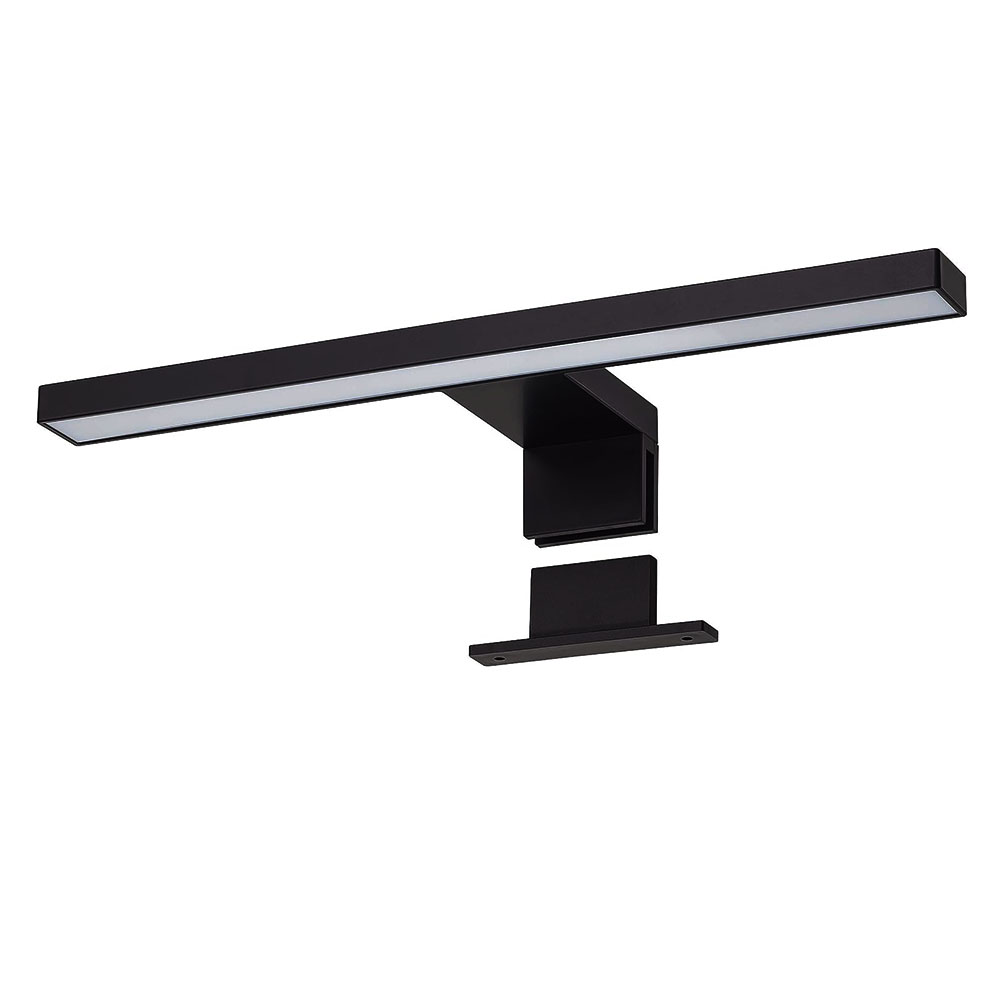 Kibath Aplique Led de baño 30 cm URBAN 8W acabado negro mate 4000 K fabricado en ABS
