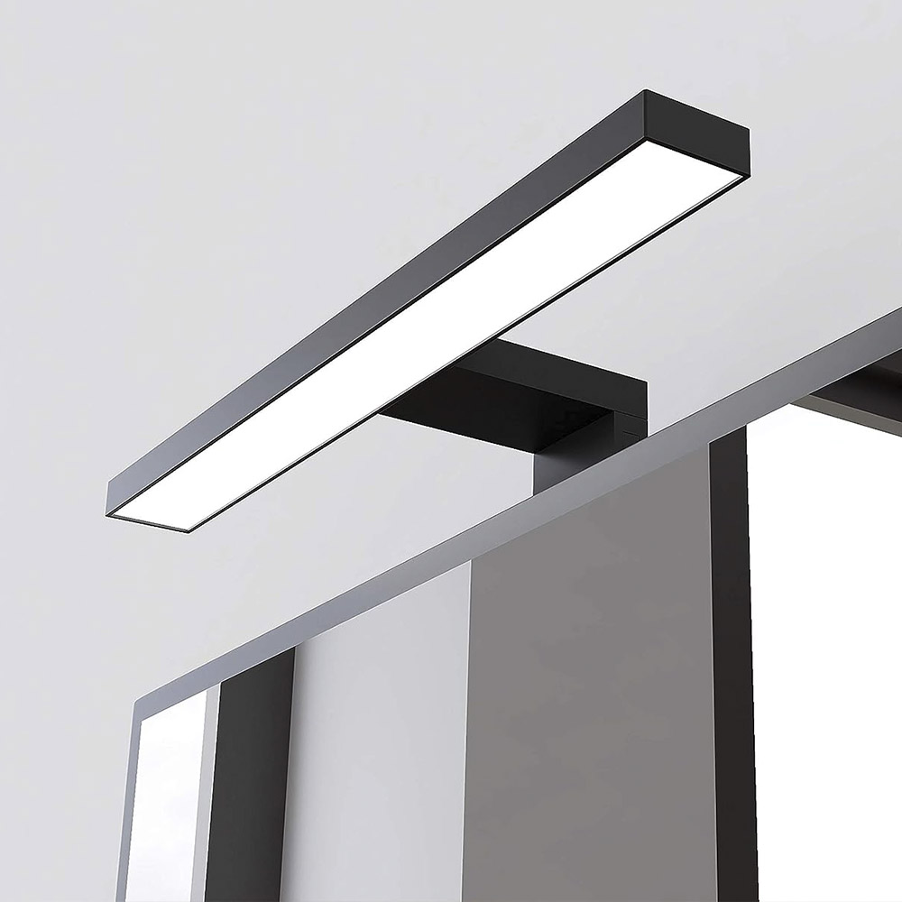 Kibath Aplique Led de baño 30 cm URBAN 8W acabado negro mate 4000 K fabricado en ABS - Imagen 3